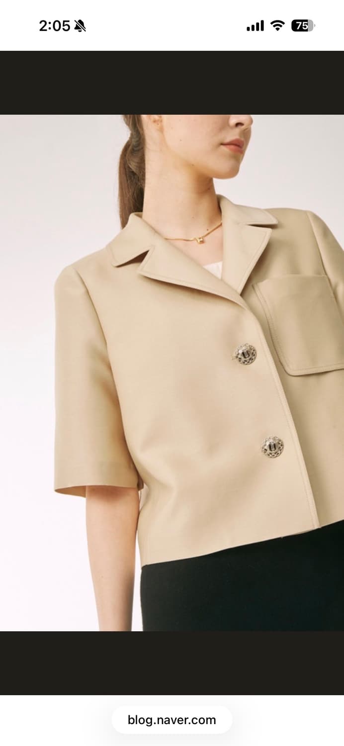 MINE 마인 반팔 크롭 자켓 상품이미지2