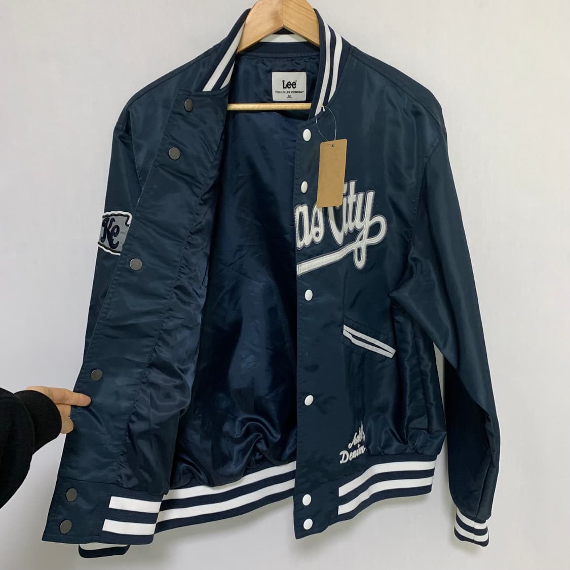 Lee 리 빈티지 네이비 스타디움 자켓 바시티 M 남녀공용 상품이미지9