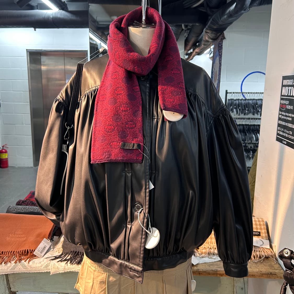 Anna Sui Purple Logo Knit Muffler 상품이미지7