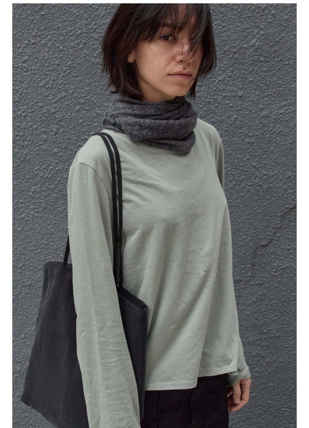 구매 블랙 그레이) 머듈 스카프 블랙 그레이 구매 상품이미지1