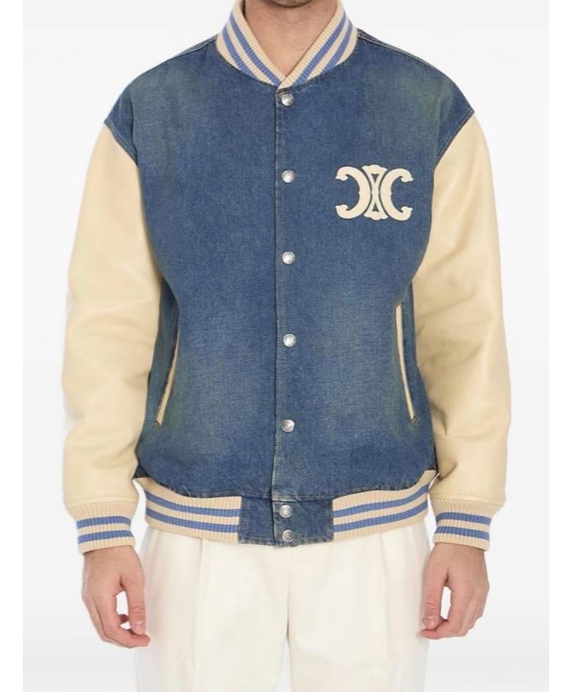 (A+/M) / 셀린느 데님 루즈 트리옹프 테디 트레일 워시 자켓 상품이미지9