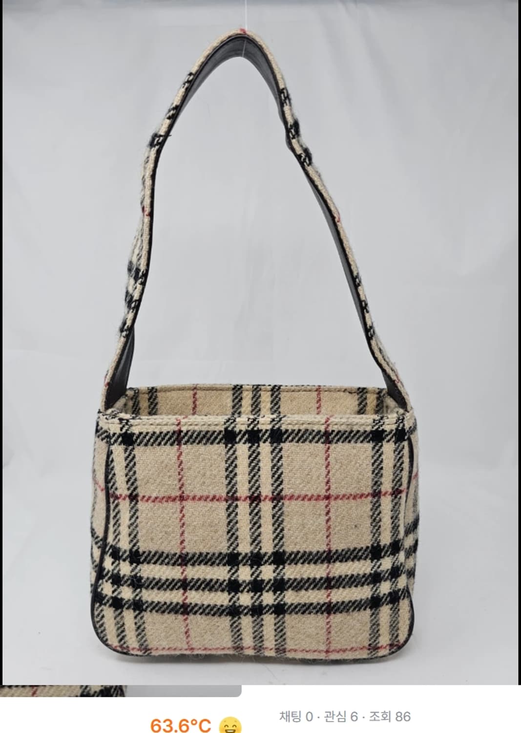 정품 버버리 체크 숄더백 상품이미지1