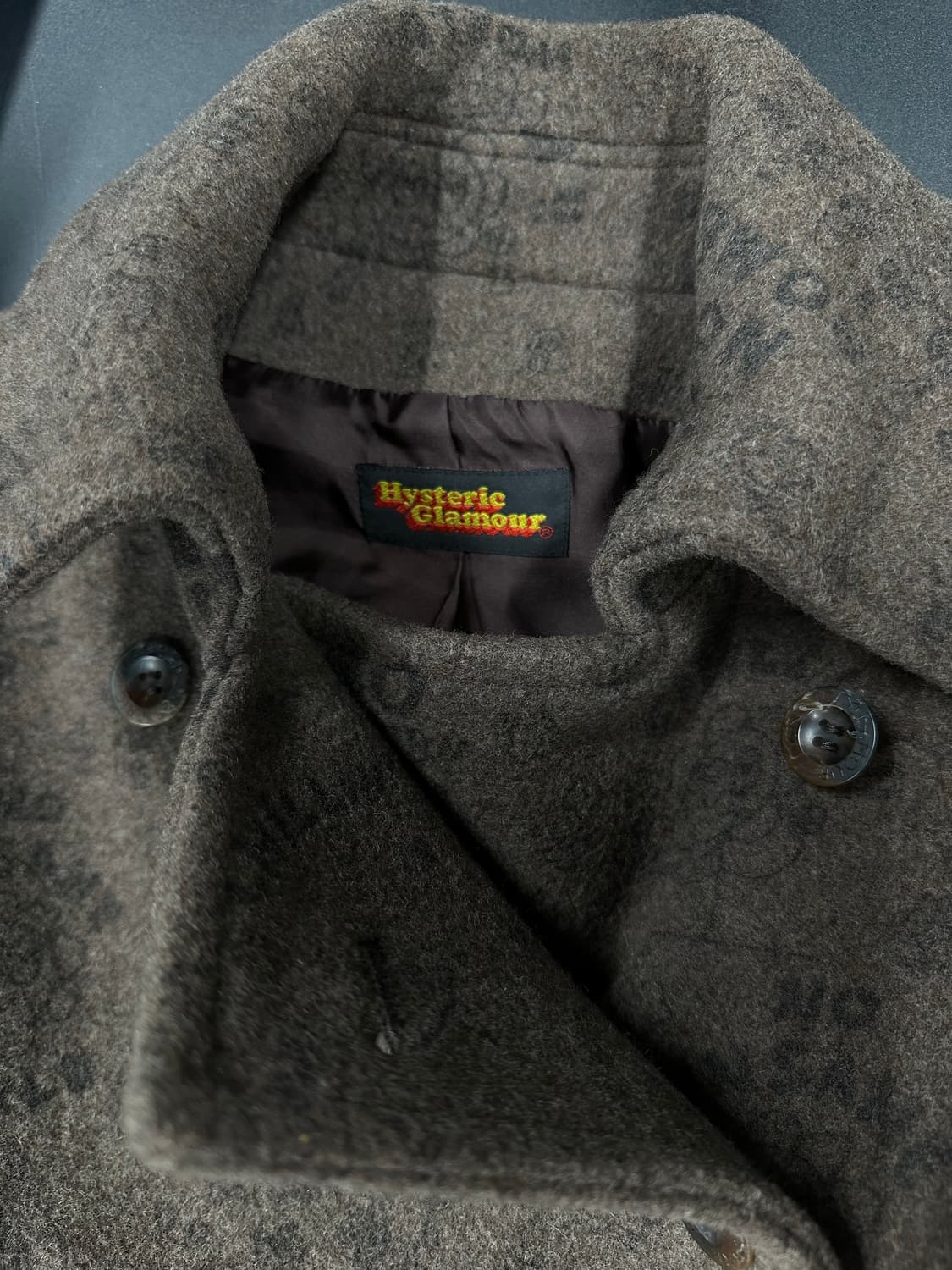 히스테릭글래머 스컬 숏 코트 브라운  상품이미지5