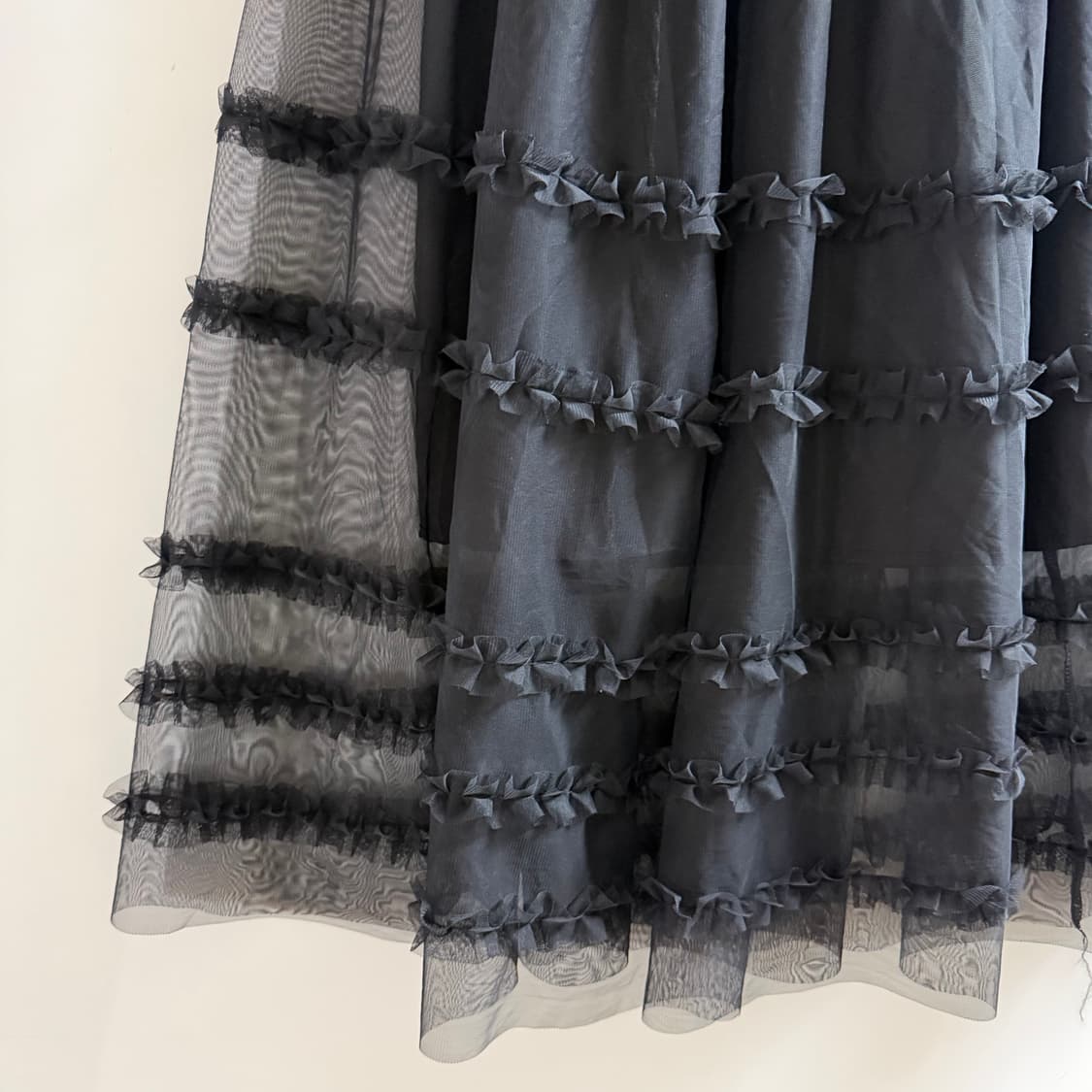 새상품 봄 롱스커트 (블랙) 상품이미지2