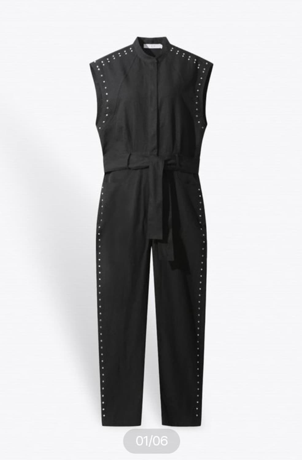 이로 2023 스터드 디테일 벨티드 점프수트 34사이즈(택달린 새제품) 상품이미지1