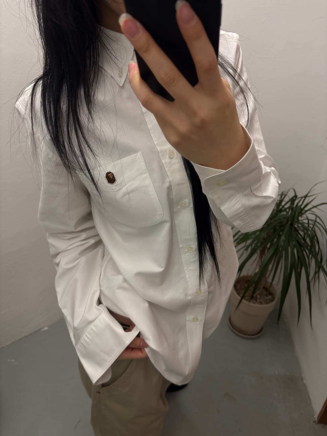 베이프 A BATHING APE Oxford Shirt 상품이미지1