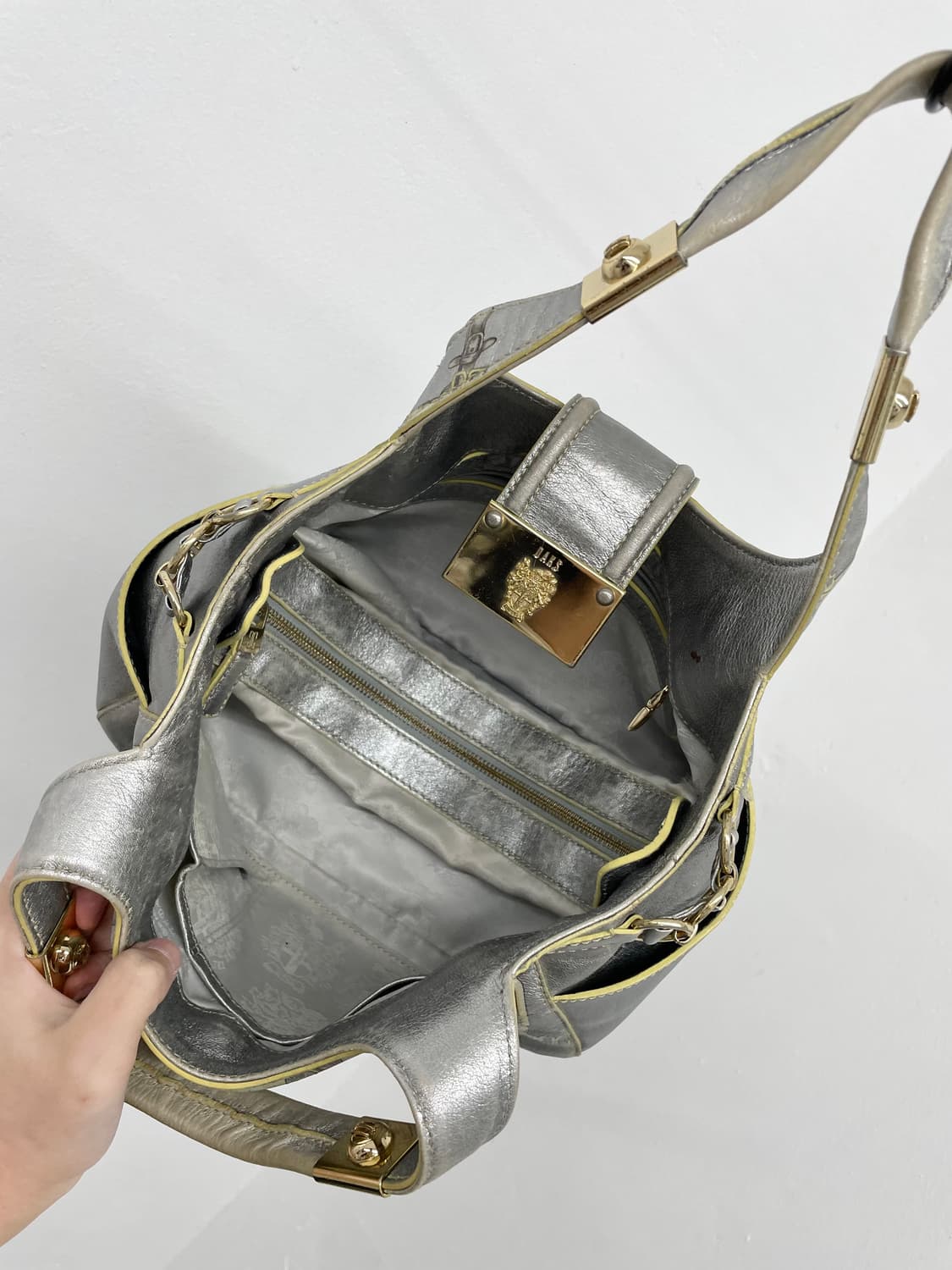 닥스 리얼레더 페어리 체인 토트백 상품이미지6