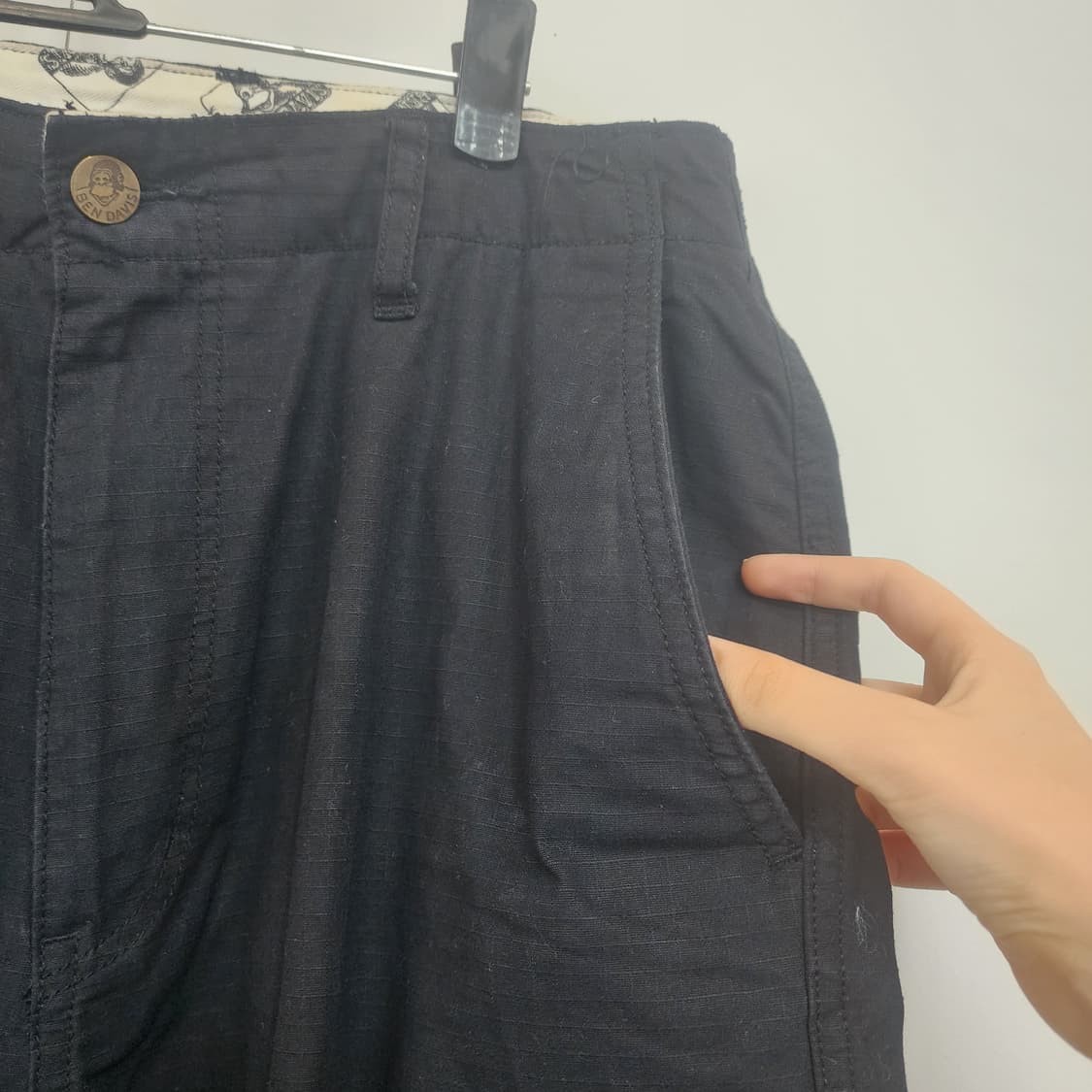 벤데이비스 블랙 카고 바지 면바지 상품이미지2