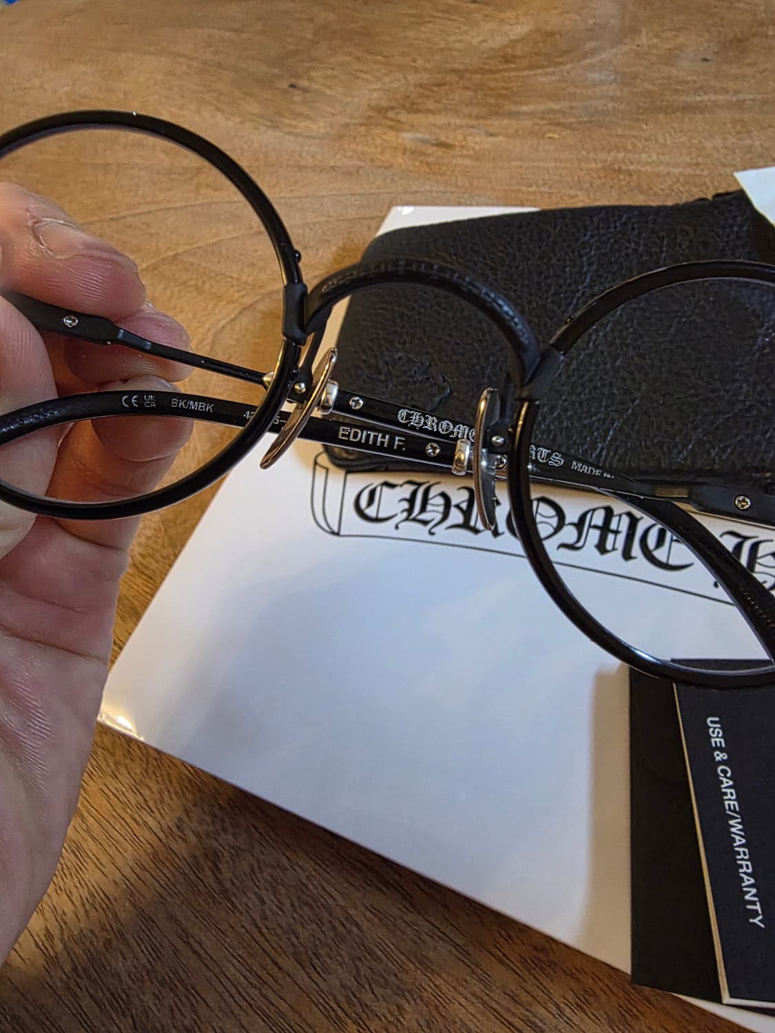 크롬하츠 안경 에디스에프 mbk 판매합니다  상품이미지5