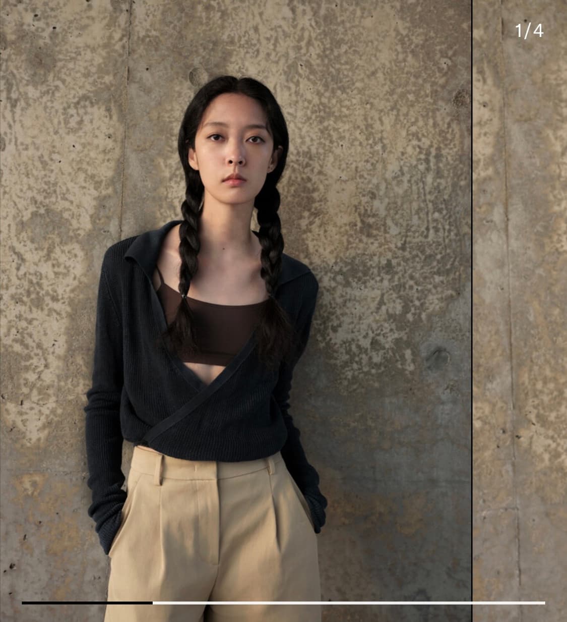 LFM 브이넥 카라 가디건 상품이미지3