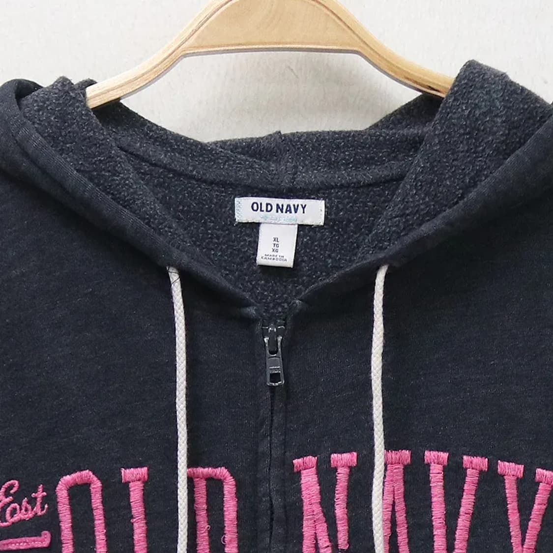 올드 네이비 로고 자수 후드 집업 61480 상품이미지3
