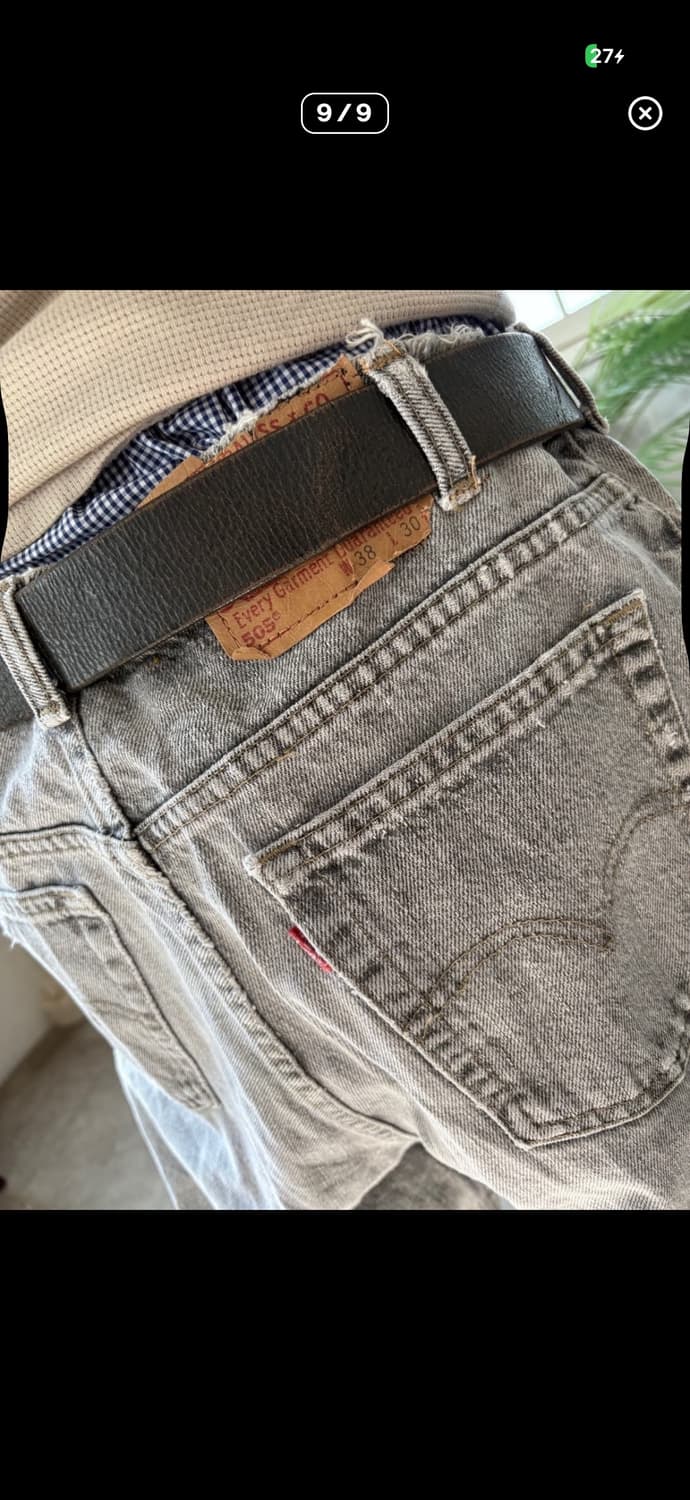 리바이스 505 흑청 상품이미지9