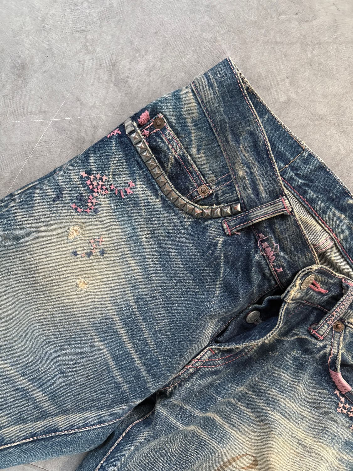 Hysteric Glamour 히스테릭글래머 킨키 Love 데님팬츠 상품이미지3