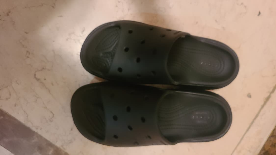크록스 클래식 플랫폼 스톰프 슬라이드 블랙 240 상품이미지6