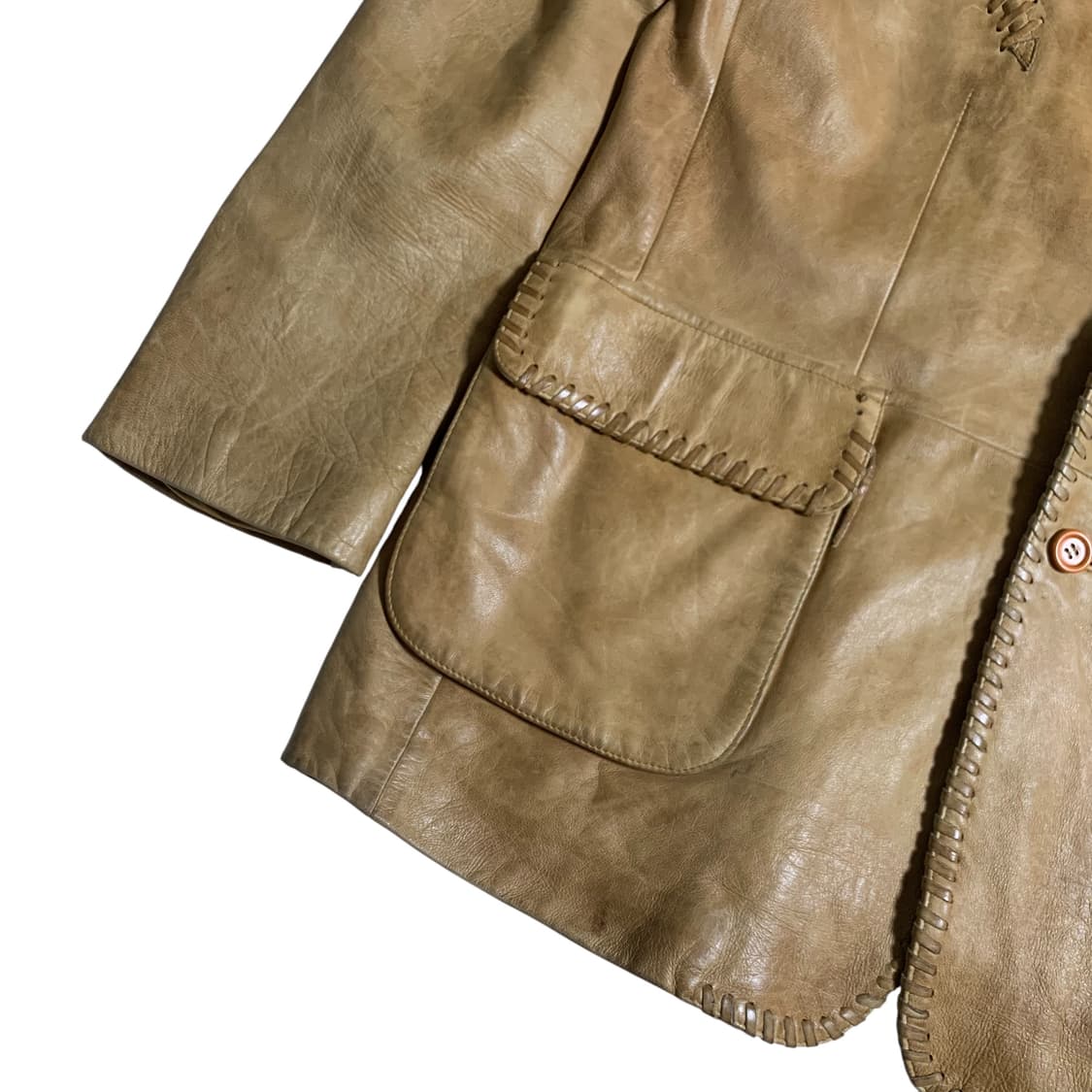 [L~XL] 80s Scully Western Leather blazer 상품이미지4