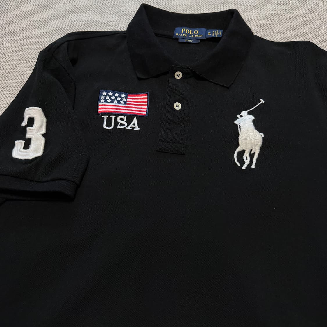 폴로 랄프로렌 USA 성조기 빅포니 카라티 상품이미지2
