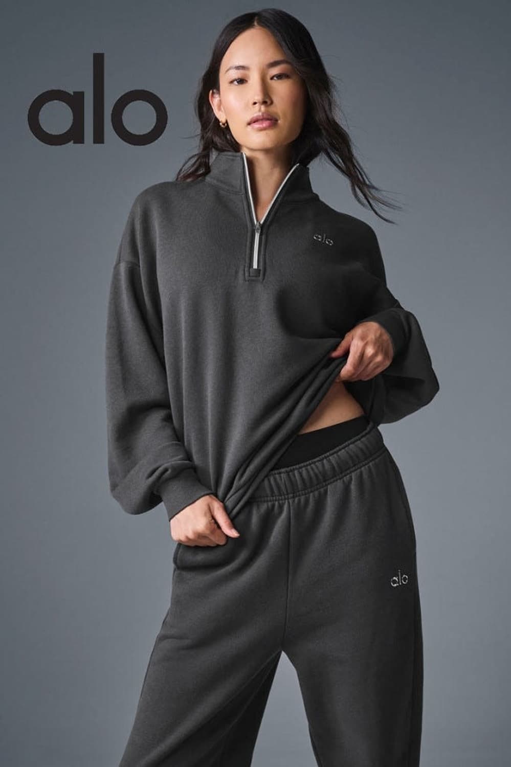 알로 요가 반집업 맨투맨 xs 상품이미지1