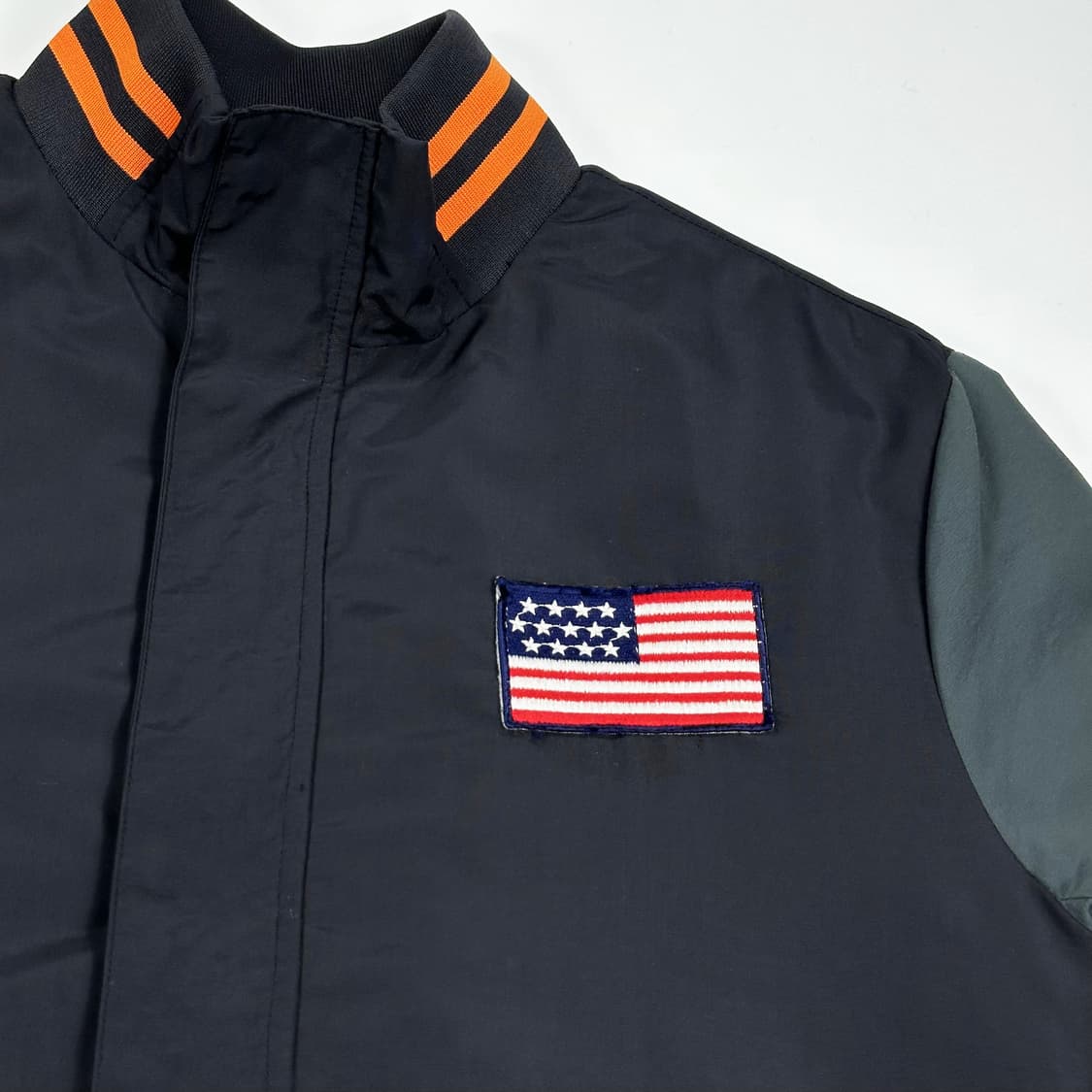 마제스틱 성조기 블랙 바시티 스타디움 점퍼 (M) 상품이미지4