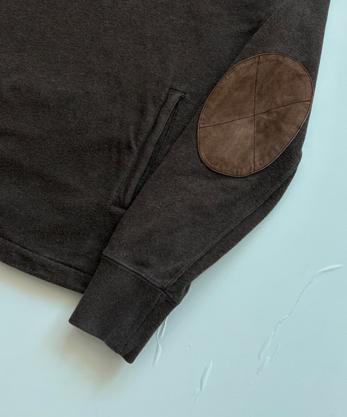 Polo 폴로 초코 x 브라운 엘보 패치 후드티 상품이미지3