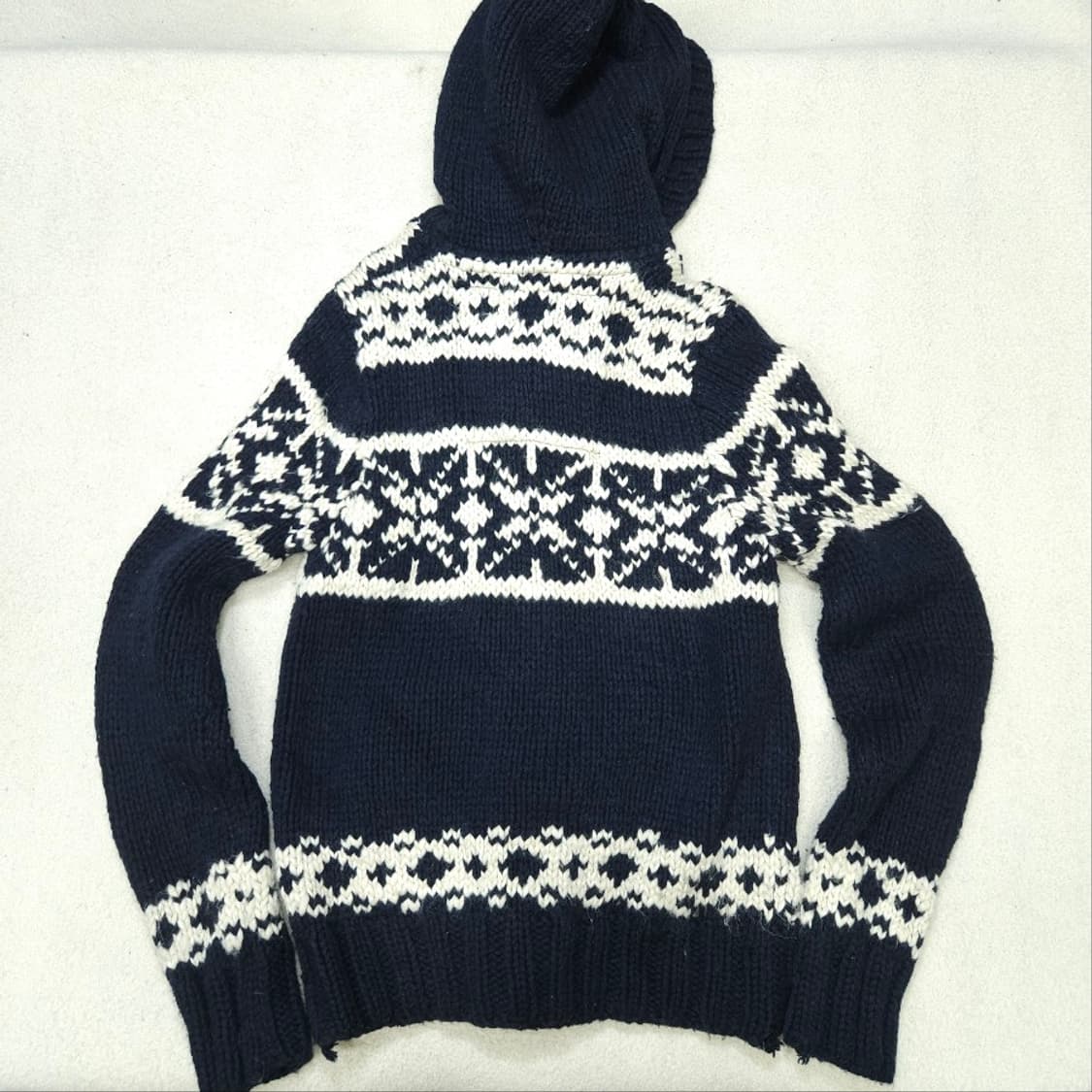 아베크롬비 코위찬 니트 후드 자켓 M 상품이미지3