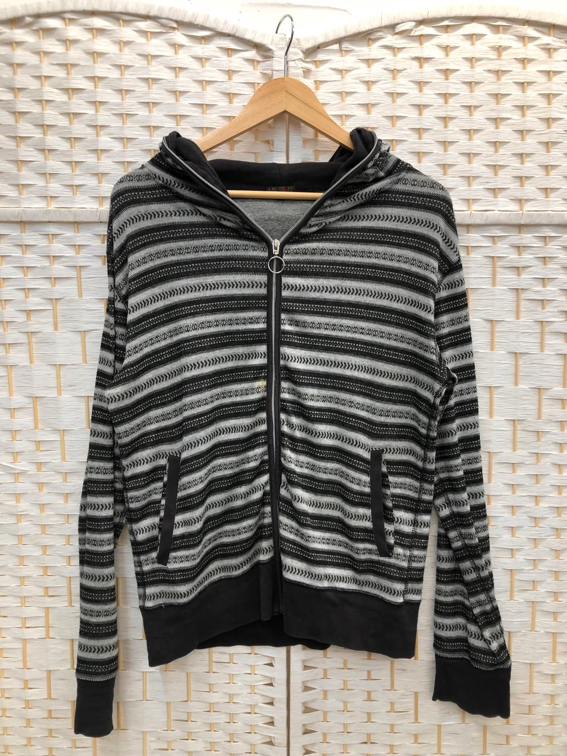 스트라이프 후드집업 상품이미지1