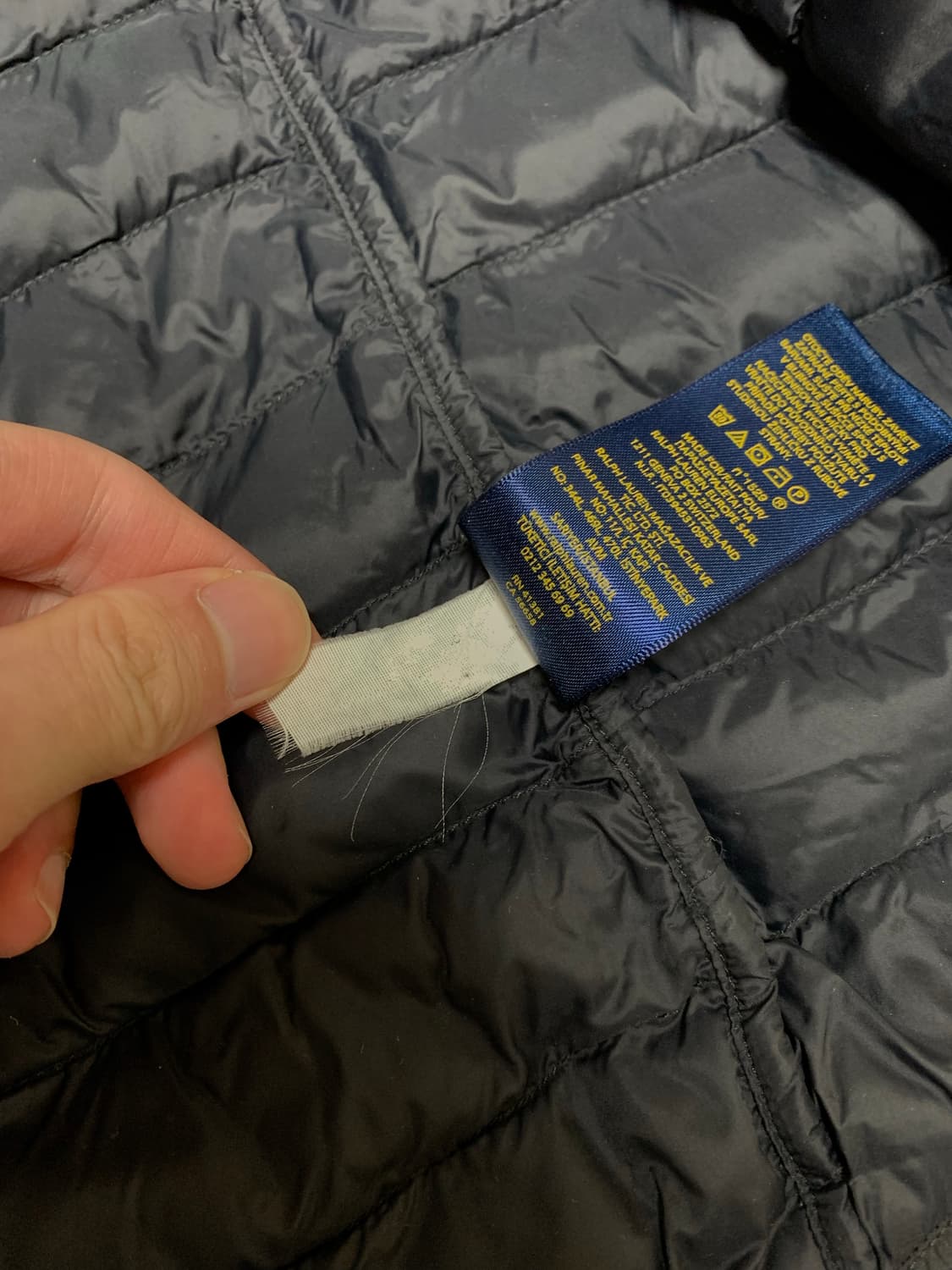 폴로 경량패딩 블랙 상품이미지7