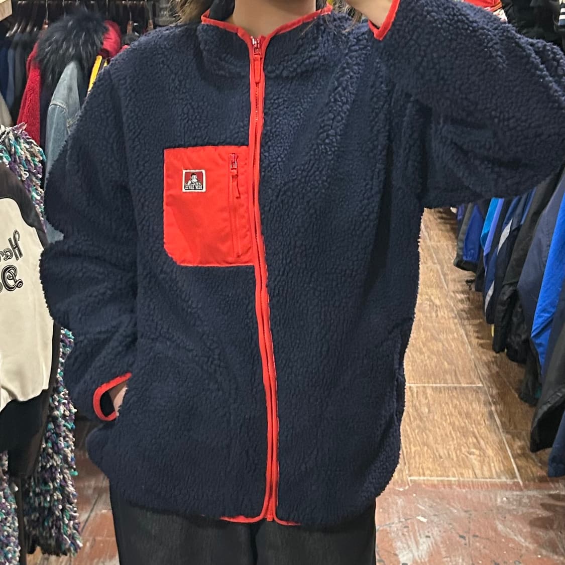 [HI] 벤데이비스 후리스 자켓 네이비 상품이미지4