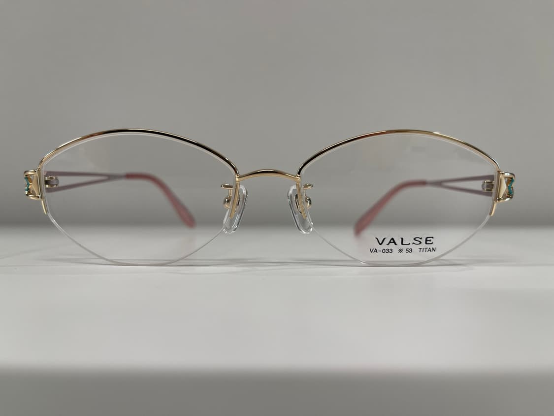 발스 VALSE 일본 티타늄 반무테 안경 빈티지 90s 5번 상품이미지2
