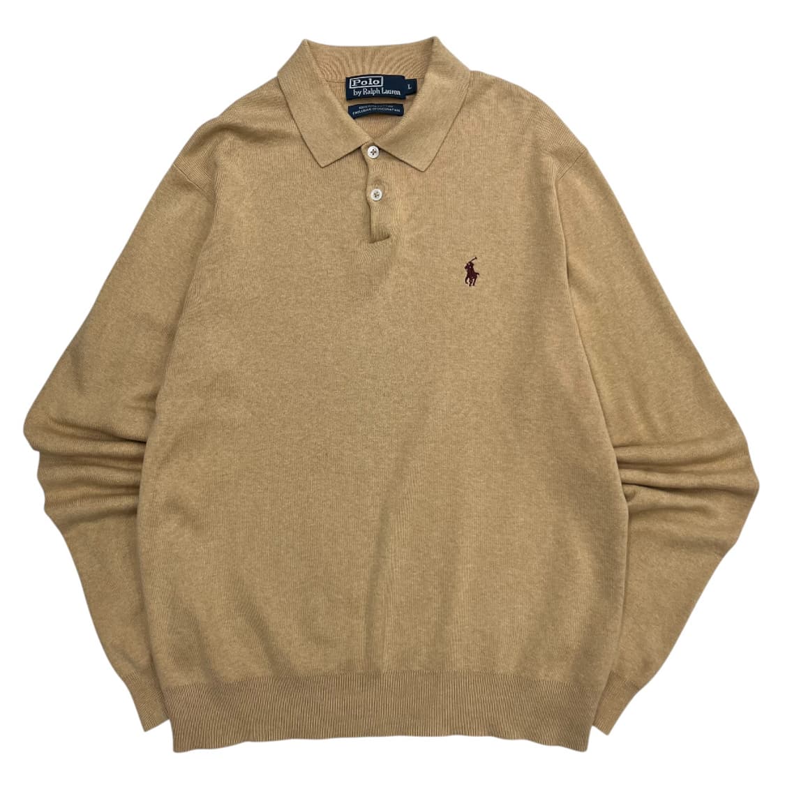 폴로 랄프로렌 브라운포니 베이지 니트 pk 긴팔티 L 상품이미지2