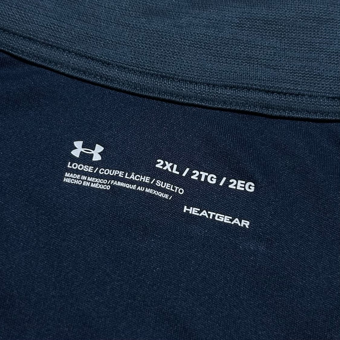 [XXL] Underarmour 언더아머 루즈핏 네이비 반집업 기능성 티 상품이미지4