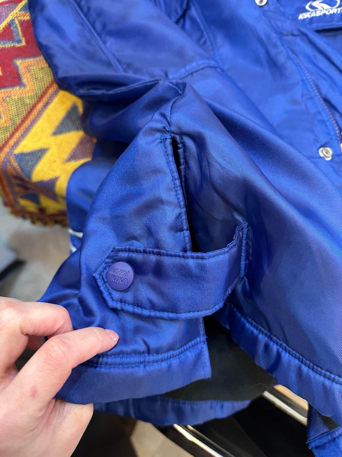 95)키카 스포츠 빈티지 플레이어 벤치 점퍼 돕바 블루  상품이미지9