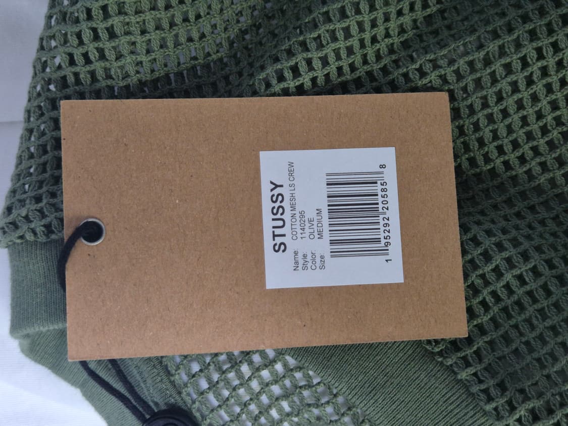 [택달린 새상품] 스투시 코튼 메쉬 롱 슬리브 크루넥 상품이미지4