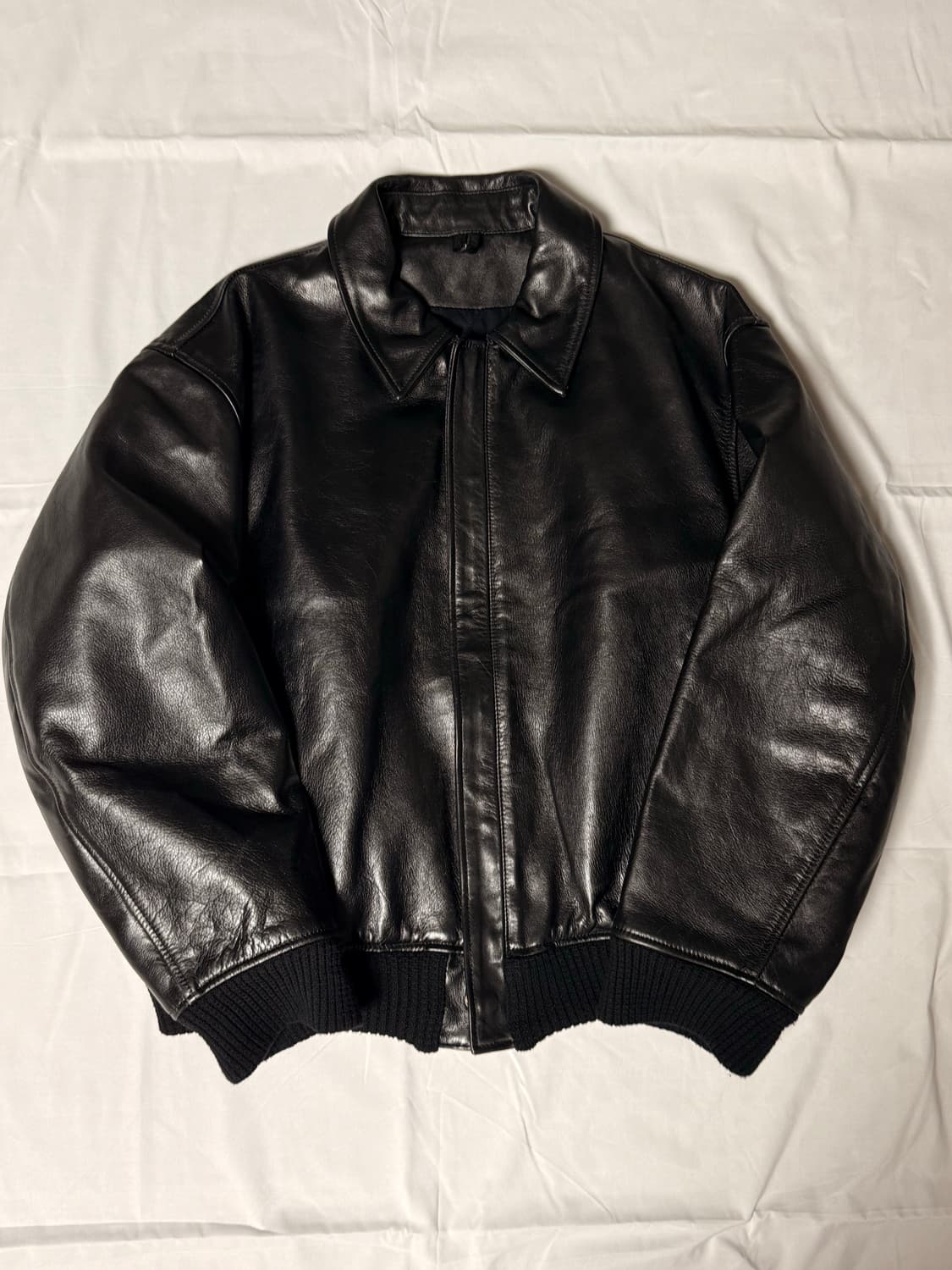 [M] 요지 야마모토 “Go Yohji Go!” 레더 봄버 자켓 상품이미지2