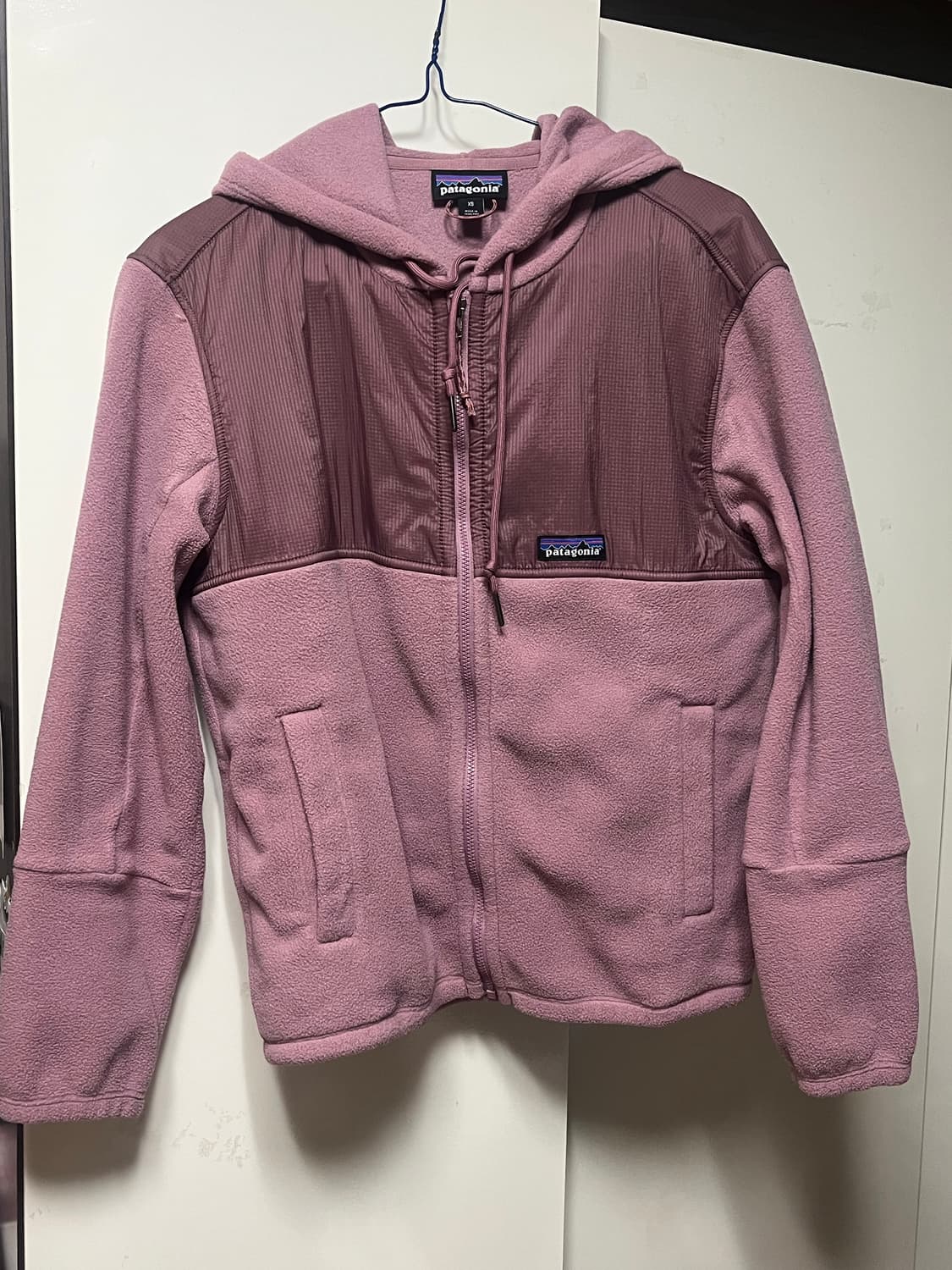 파타고니아 마이크로디니 여성 후드집업 xs 핑크 상품이미지1