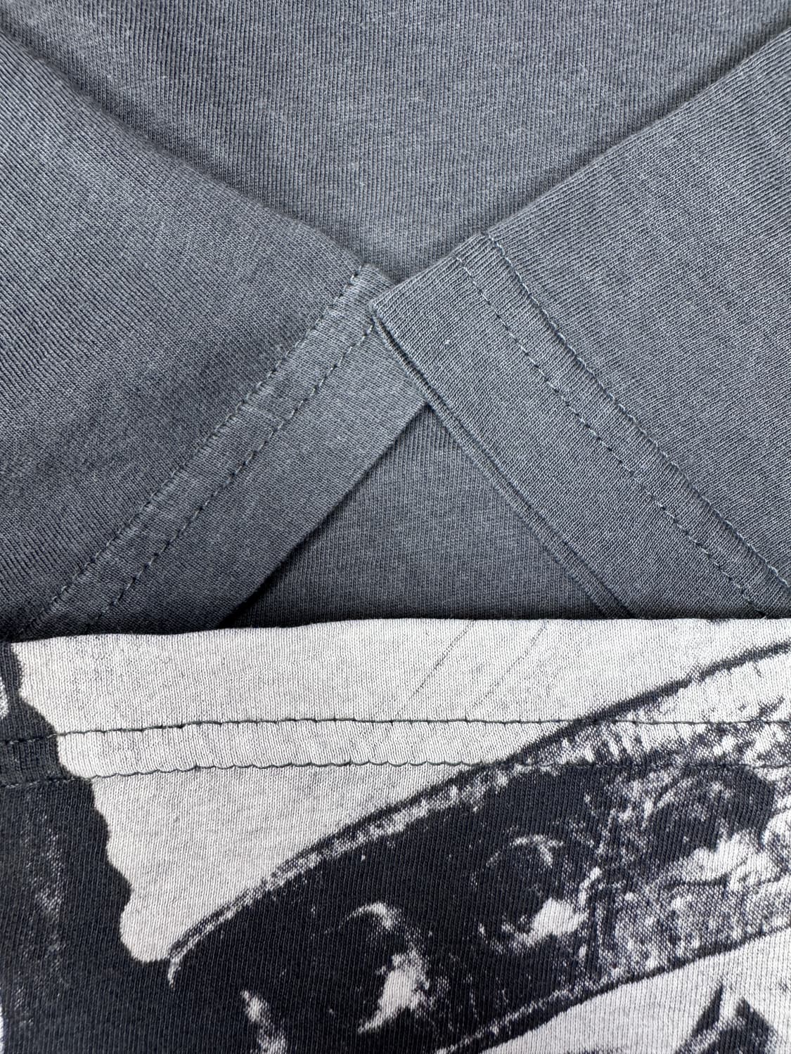 빈티지 H&M x 롤링스톤즈 믹재거 프린팅 티셔츠 그레이 L 상품이미지5