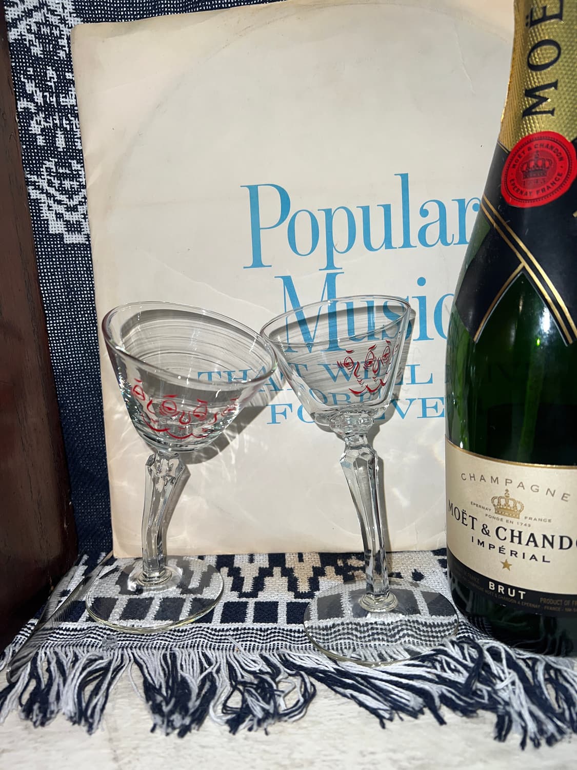 50sCrooked stem Tipsy Face Glass 상품이미지2