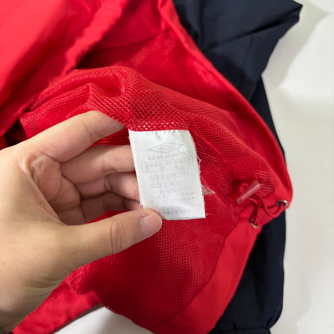 105 엄브로 레드 잉글랜드 바람막이자켓 상품이미지6