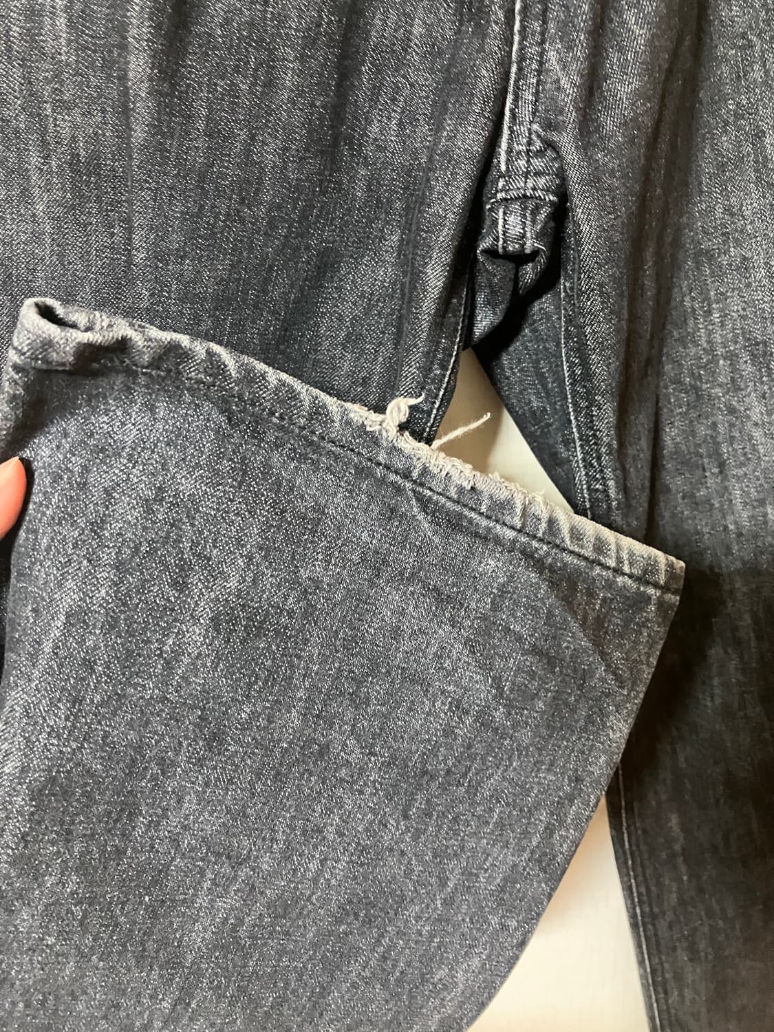 유스 흑정 데님 팬츠 상품이미지2