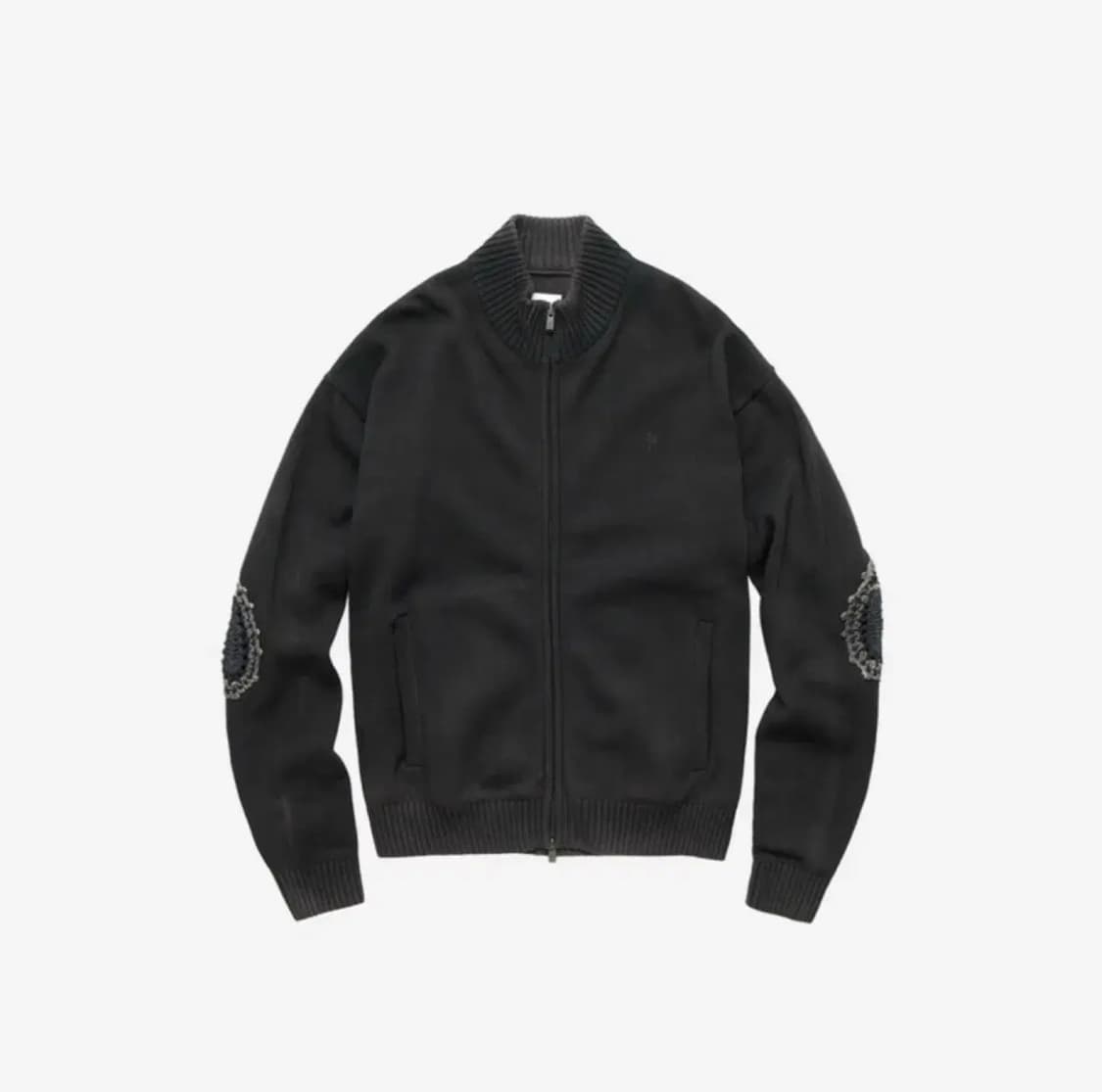 [4] 폴리테루 트랙집업니트 차콜 상품이미지1