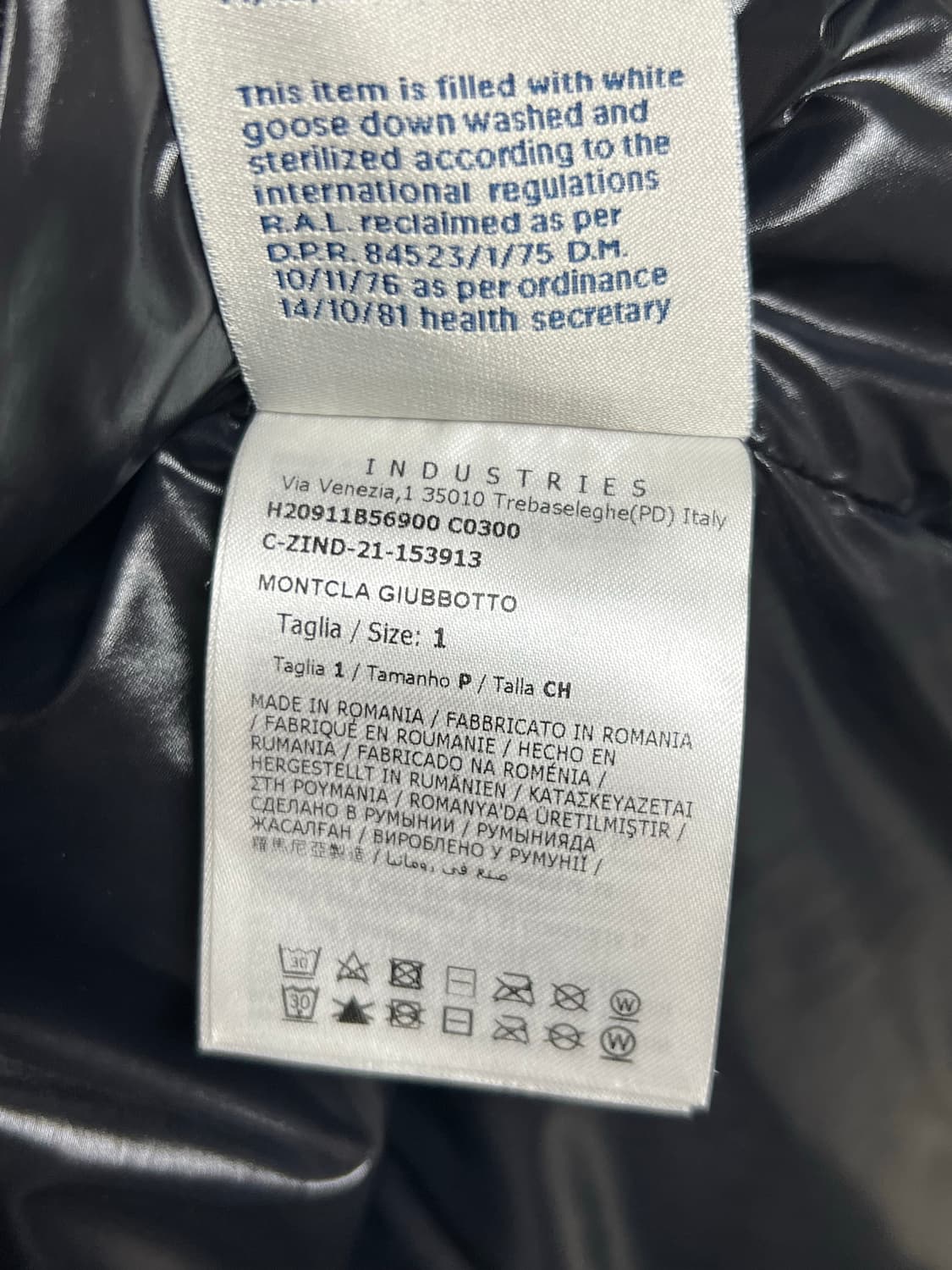 [정품] 신형 / 1 몽클레어 몽클라 블랙 상품이미지5