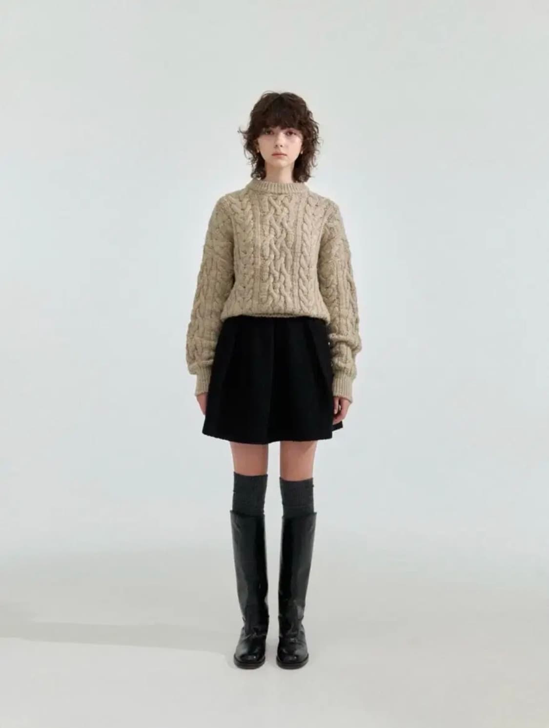 더바넷 팅키 부클 스커트 상품이미지2