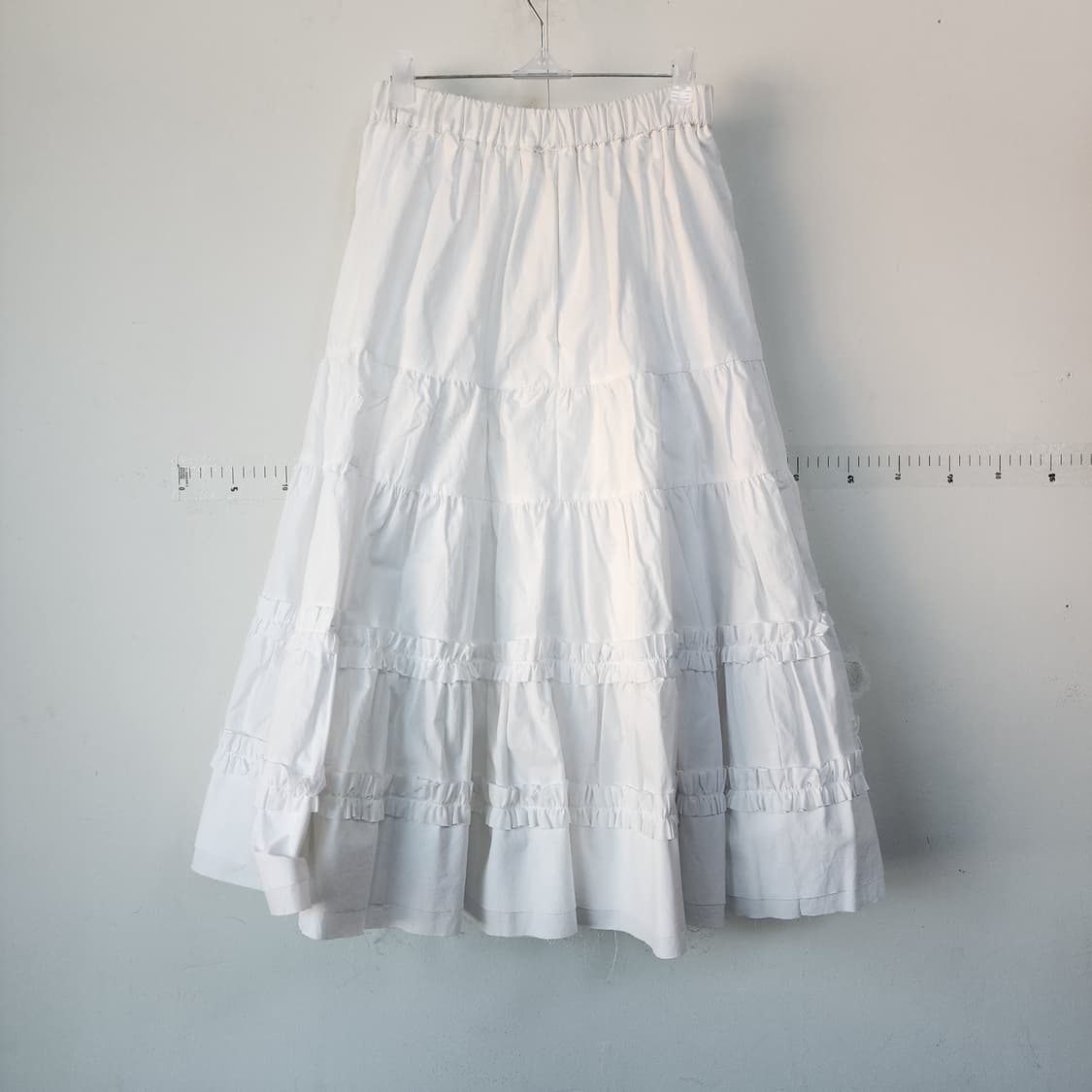 화이트 캉캉 롱 스커트 상품이미지1