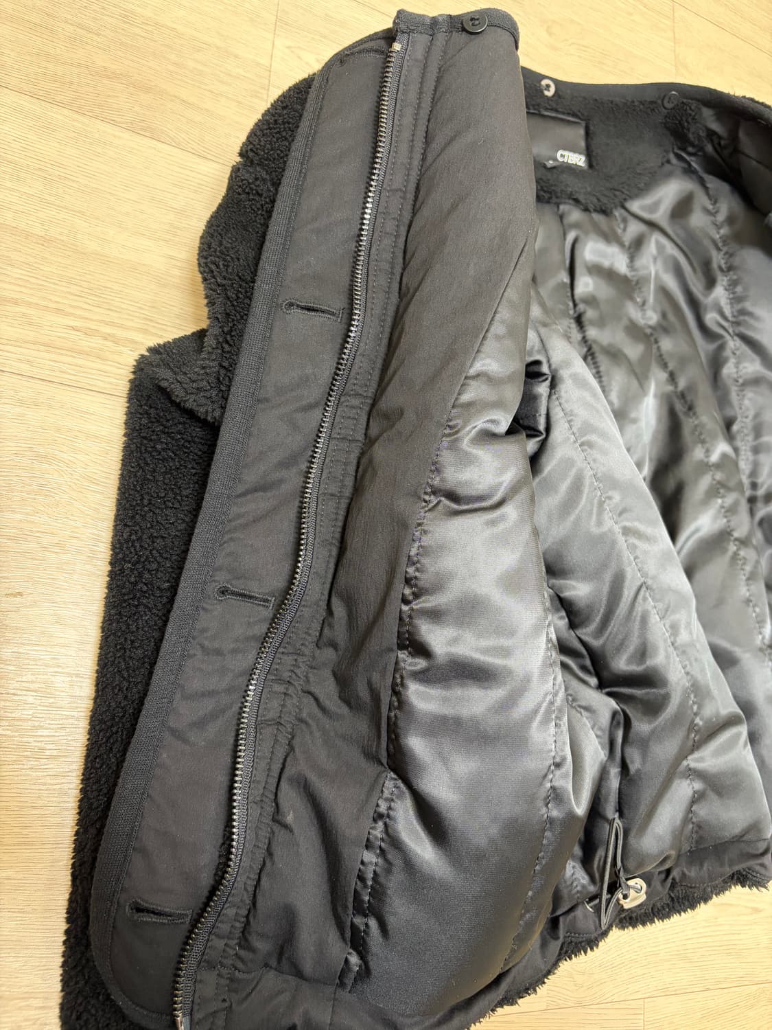 시티브리즈 디테쳐블 플리스 점퍼_BLACK_free 상품이미지6