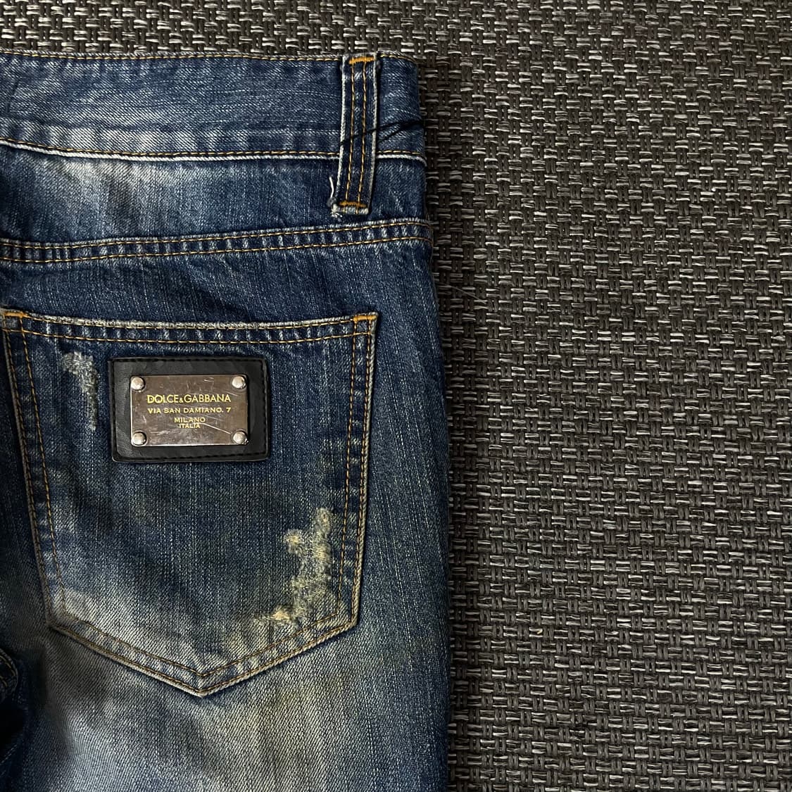 (34) 돌체앤가바나 진청 워싱 데미지 데님 팬츠 상품이미지7