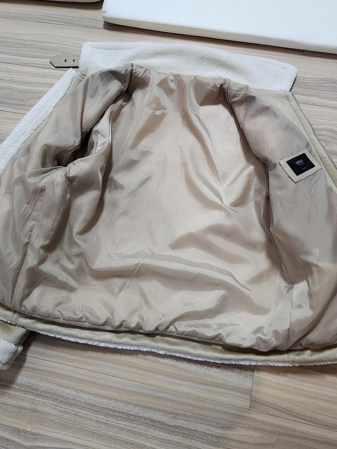 스파오무스탕자켓점퍼L사이즈베이지 상품이미지7