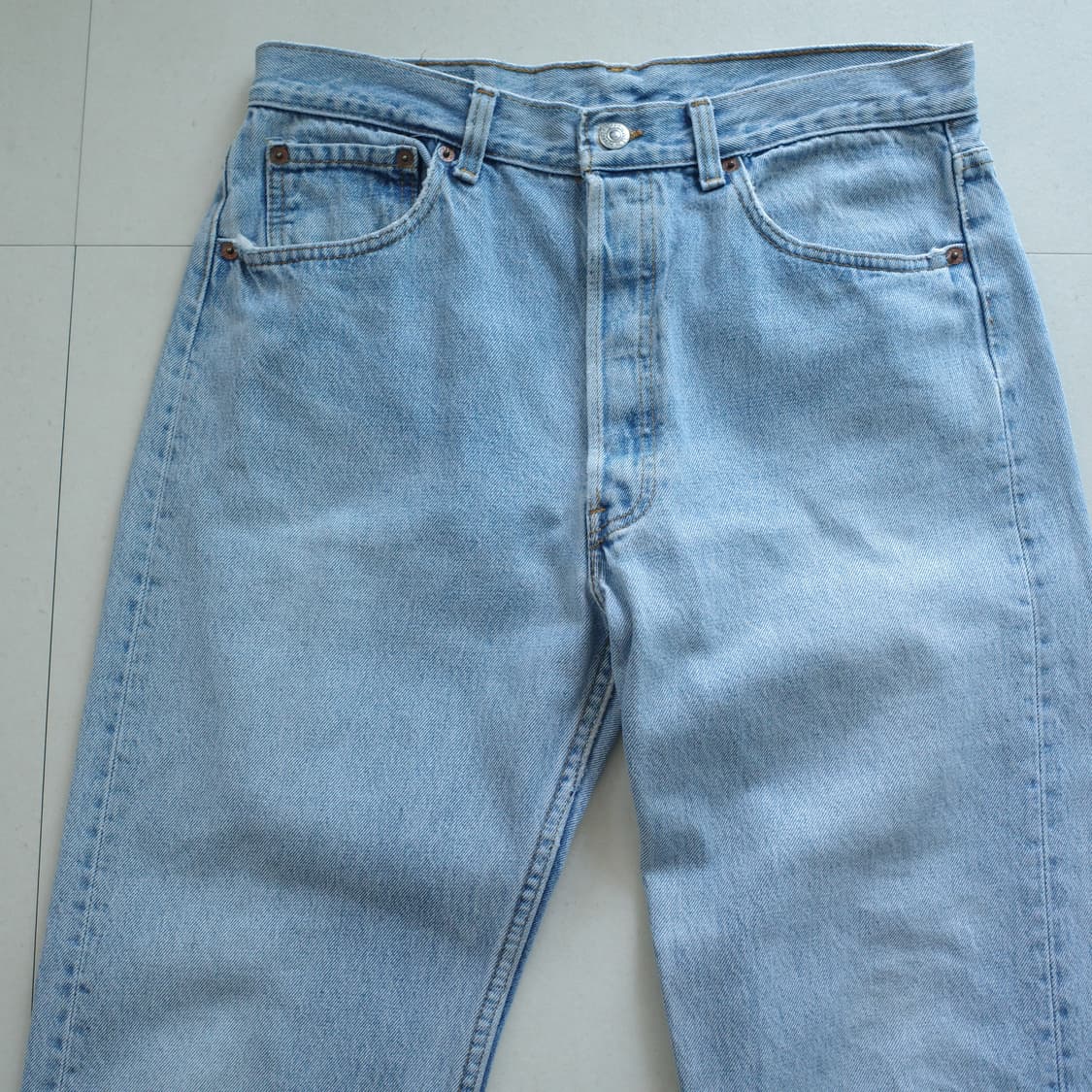 90s 리바이스 501 연청 MADE IN USA 빈티지 W34 L32 상품이미지2