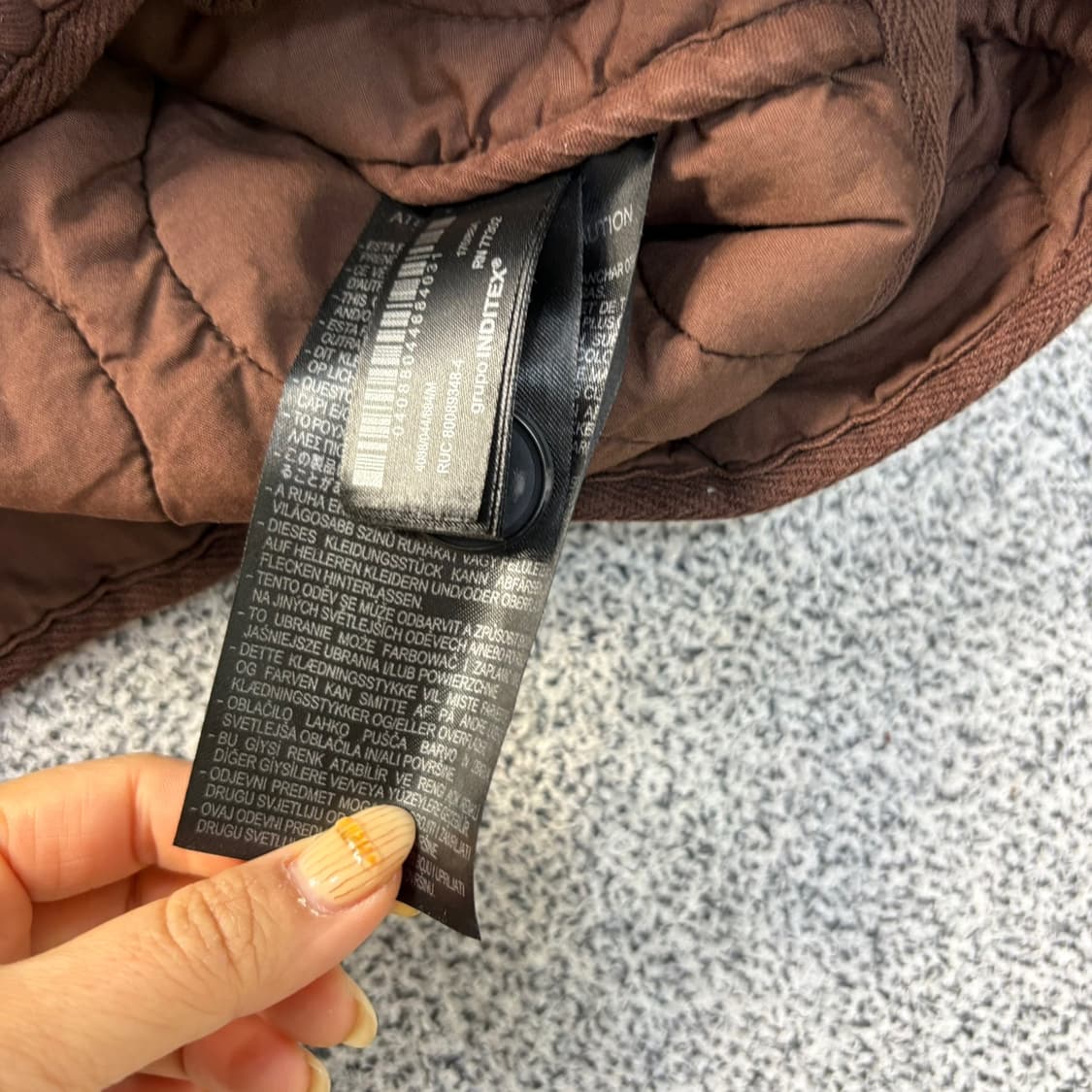 M 자라 여성 퀄팅 자켓 허리스트링 0421J 상품이미지5