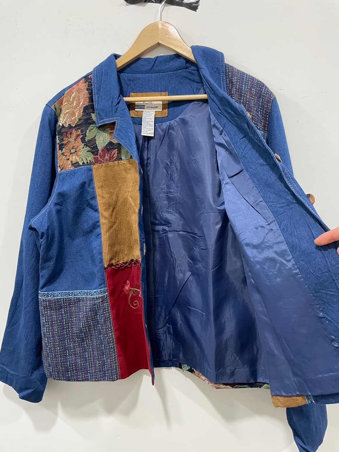 90s Koret City Blues 에스닉 패치워크 자켓 상품이미지5
