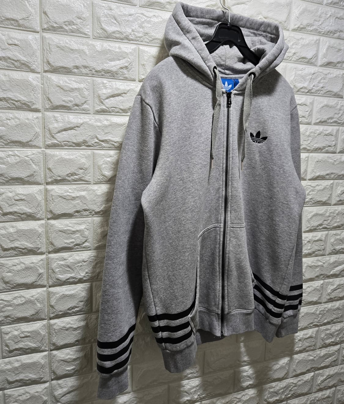 아디다스 오리지널스 스트릿 그래픽 풀집업 기모 후드티 XL 상품이미지4