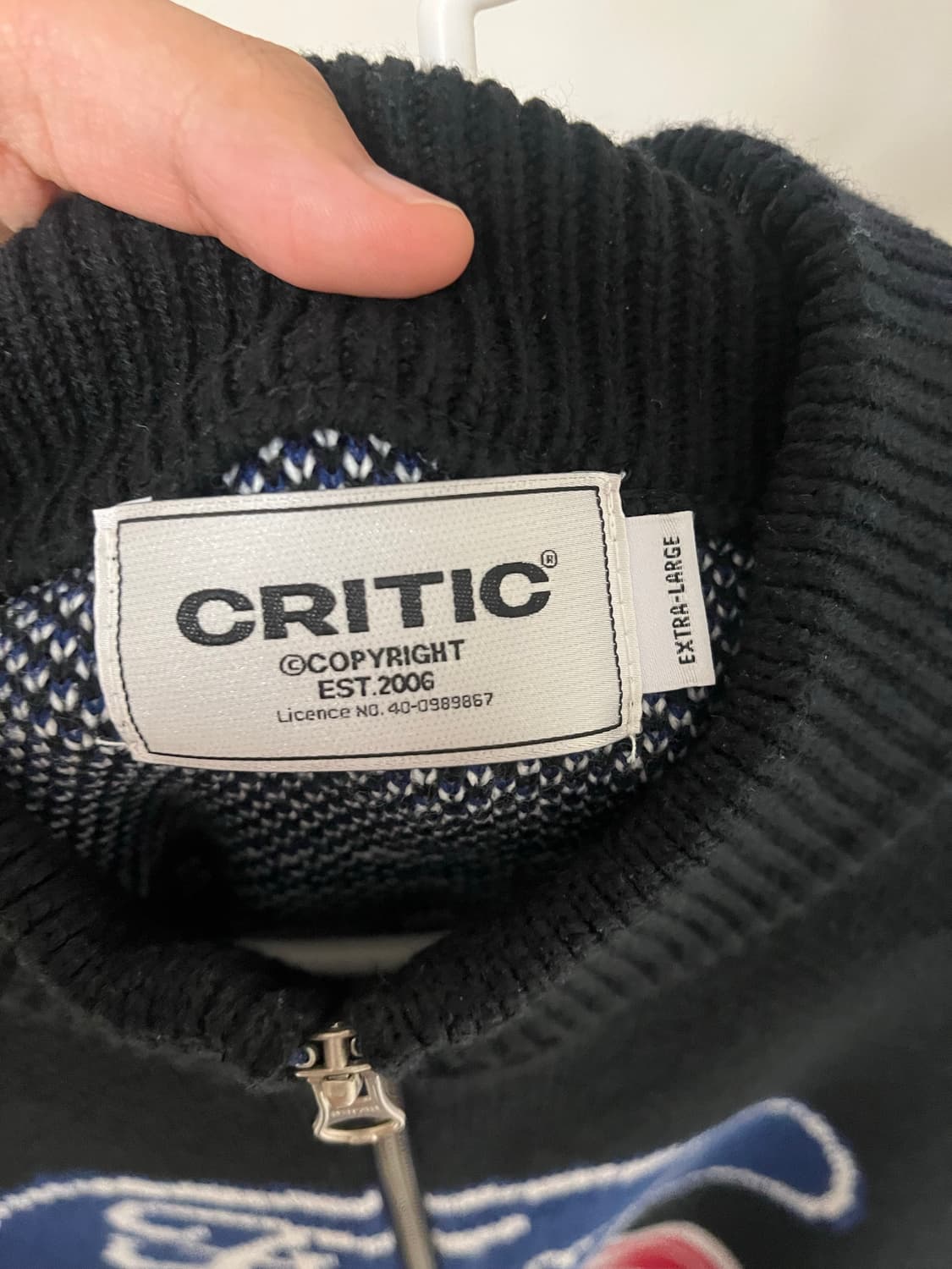 크리틱 니트 집업 (급처) 새상품 상품이미지3